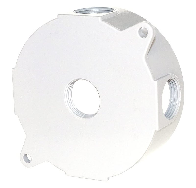 Sigma Engineered Solutions 143854-75WH 3/4-Inch 5 Hole Round Weatherproof Box, White - Image 3